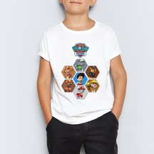 Paw Patrol Baskılı Unisex Çocuk Tişört T-Shirt Mr-03