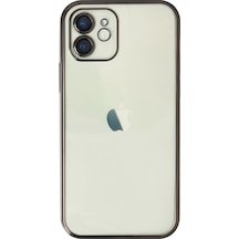 Apple iPhone Uyumlu 12 Kılıf Razer Lensli Silikon - Siyah Bzsxx00 1