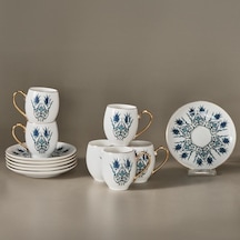 Iznik 6 Kişilik Kahve Fincanı Çok Renkli