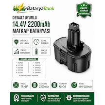 Dewalt Uyumlu 14.4v 2200mah Ni-cd Şarjlı Matkap Bataryası - Bataryabank