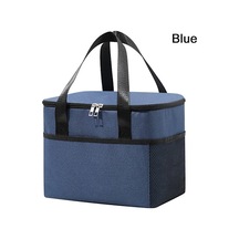 Xj 8l Yalıtımlı Termal Çanta Soğutucu Çanta Öğle Yemeği Çantası Mavi Mavi Diğer