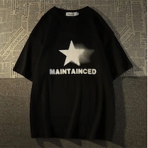 Maıntaınced T-shırt Oversize Siyah