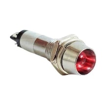 8mm 24v Metal Sinyal Lambası - Kırmızı