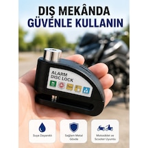 Mey İthalat Disk Fren Kilidi Alarmlı Anti Hırsızlık Motosiklet Scooter Bisiklet Yeni Nesil