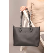Walkenzo 6753 Kadın Yavru Ek Çantalı El & Omuz Çantası Siyah Walkenzo 6753 Kadın Yavru Ek Çantalı El & Omuz Çantası Siyah