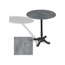 Çipa 1004 Döküm Ayak Yuvarlak Masa Çap 80cm - Werzalit, Wermodin Ve Allzalit Tabla - Light Temperado Çok Renkli