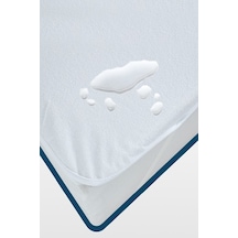 Mycey Bebe Alezi 70x120 Cm Pamuk Sıvı Geçirmez Bebek Alezi Beyaz