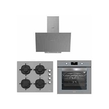 Silverline BO6502S02 - CS5700E6S01 - 3481 FLAM Gri Cam Ankastre Set