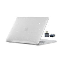 Apple Uyumlu MacBook Air 13.6 İnç Kılıf Simli Kristal Parlak Tpu Sert Kapak M4-m3-m2 İnce Hafif Darbe Çizik Koruma Şeffaf Apple Uyumlu MacBook Air 13.6 İnç Kılıf Simli Kristal Parlak Tpu Sert Kapak M4-m3-m2 İnce Hafif Darbe Çizik Koruma Şeffaf