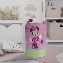 Mekta Home Bebek Ve Çocuk Odası Minnie Maus Desenli Oyuncak Sepeti Renkli Çok Renkli