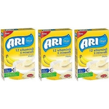 Arı Mama 12 Vitaminli 6 Mineralli Sütlü Muzlu Pirinç Unu Bebek Maması 250 Gr 3 Lü