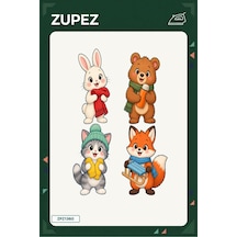 Minik Kış Hazırlığı 19x25 Cm Ütüyle Uygulanan Baskı Zpz1360 - 928156724