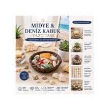 Nfsm Yuvarlak Ahşap Sepet Renkli Mix Midye - Deniz Kabuk Vazo Taşı 5477 Nfsn-rsgo34 Çok Renkli Çok Renkli