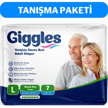 Giggles Yetişkin Bel Bağlamalı Hasta Bezi L 7'Li