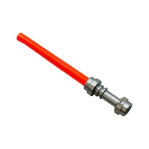 Star Wars Minifigür Aksesuarı, Işın Kılıcı, Lightsaber, Şeffaf Turuncu Renkte Ve Metalik Gümüş Kabzalı