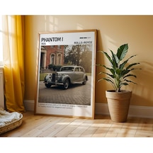 Rolls-royce Phantom Ahşap Çerçeveli Poster Tablo Ultra Lüks