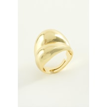Csmtex 6 Oval Metal Yüzük-sarı