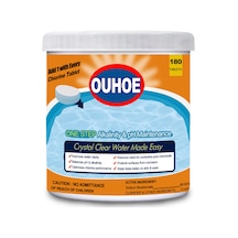 Yifomall Ouhoe Hızlı Etkili Havuz Temizleme Tabletleri - 180 Adet, Kokusuz Ve Toksik Değil, Su Berraklığı Sağlar