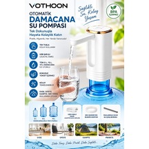 Şarjlı Taşınabilir Otomatik Damacana Su Pompası Katlanabılır Tasarım 800 Mah Bataryalı Çok Renkli