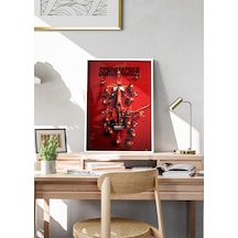 Michael Schumacher F1 Poster Tablo Beyaz Çerçeveli