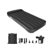 Elektrikli Pompalı Şişme Yatak Tek Kişilik 190x99x25 Cm, Kamp Ve Misafir Için Uygun Elektrikli Pompalı Şişme Yatak Tek Kişilik 190x99x25 Cm, Kamp Ve Misafir Için Uygun