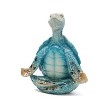 Deniz Kaplumbağası Meditasyon Yoga Dekor Yaratıcı Reçine Zanaat Süsleme Meditasyon Zen Yoga Deniz L