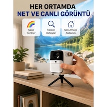 Hafif Ve Taşınabilir Projektör 750 Gram Ağırlıkla Mobil Kullanıma Uygun Yeni Nesil - Lisinya