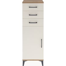Arges Dolap 3 Çekmeceli Tek Kapaklı 44x30x134 Çam-aytaşı Çam