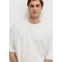 Mavi M0613581-70057 Mavi Baskılı T-shirt Erkek Tişort Beyaz