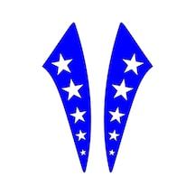 Cg Çamurluk Yıldızlı Yan Mavi Sticker