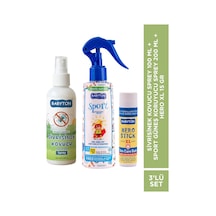 Set 3'lü Sivrisinek Kovucu Sprey 100 Ml+sport Güneş Koruyucu Sprey 200 Ml+hero Stick Xl 15 Gr