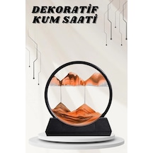 Dekoratif Kum Sulu Kum Saati Yuvarlak Şık Kum Tablosu Kum Saati Şeklinde Kum Tablo Renkli