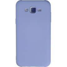 Samsung Galaxy Uyumlu , J7 Kılıf Nano İçi Kadife Silikon - Lila