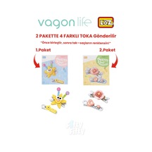4'lü Saç Toka Seti Önce Birleştir,sonra Tak 2 Paket 4 Adet Gönderilir Yapı Toka Seti Ff 7116-7123