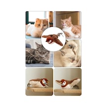 Şarjlı Peluş Uçan Kuş Oyuncak Hareketli Kanat Çırpan Kedi Oyuncağı Yeni Nesil Evcil Hayvan Oyuncak