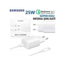Samsung Uyumlu Ta800 Type-C Hızlı Şarj Aleti Kablo Set 25W Beyaz (485254113)