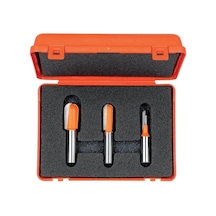 Cmt 3 Parça Yuvarlak Uçlu Oyma Bıçağı Seti S 12.7 Mm