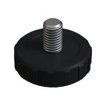 Cateksss M8 Ayar Vidası, Tırtıllı Vida, Bingo Ayak, Pingo Ayak Çap: 33 Mm Vida Uzunluğu 11 Mm Siyah - 40 Lı Paket