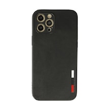 Mey İthalat iPhone Uyumlu 12 Pro Max Kılıf Loop Deri Silikon - Siyah