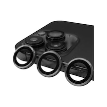 İphone 15 Pro Max Raze Metal Kamera Lens - Titan Gri