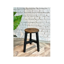 Ahsap Üç Ayak Çok Kullanimli Tabure Ceviz 27x45 Cm Cin001
