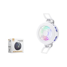 Klipsli Telefon Soğutucu Fan Rgb Beyaz K56