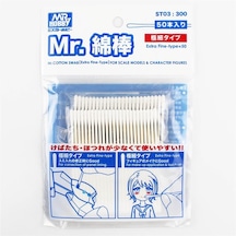 Mr.hobby St-03 Küçük Yüzeyler İçin, Ucu Pamuklu Plastik Çubuklar, 25 Adet Yuvarlak Uclu, 25 Adet Üçgen Uclu