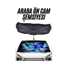 Katlanabilir Oto Güneşlik Şemsiye Tip 1 Adet Ön Cam Koruma Çok Renkli