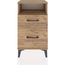 Arges Komodin Tek Raflı 2 Çekmeceli 44x30x80 Çam-çam Atlas Çam