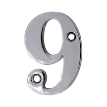 Çelik Kapı Numarası 5 Cm Parlak Krom 9 Numara Diğer
