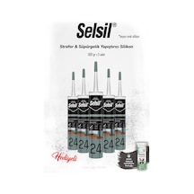Selsil 5 Adet Strafor & Süpürgelik Yapıştırıcı Silikon Ve Rosıe