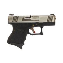We Glock26 G26 Fullauto T7 Gbb Airsoft Tabanca Silver Kızak / Silver Namlu / Siyah Gövde