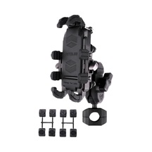 Rogfer Motoslg Yengeç Motosiklet Telefon Kelepçe Braketi O-tipi Arka Ayna Dağı Siyah Siyah Siyah