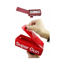 Kırmızı Parti Oyuncağı Para Saçma Fırlatma Tabancası Makinesi Super Money Mh-hs6584-6912